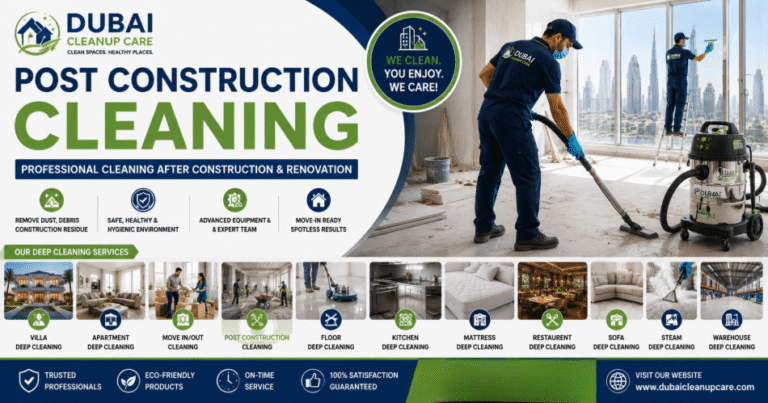 Best Post Construction Cleaning Services Dubai | Professional Deep Cleaning