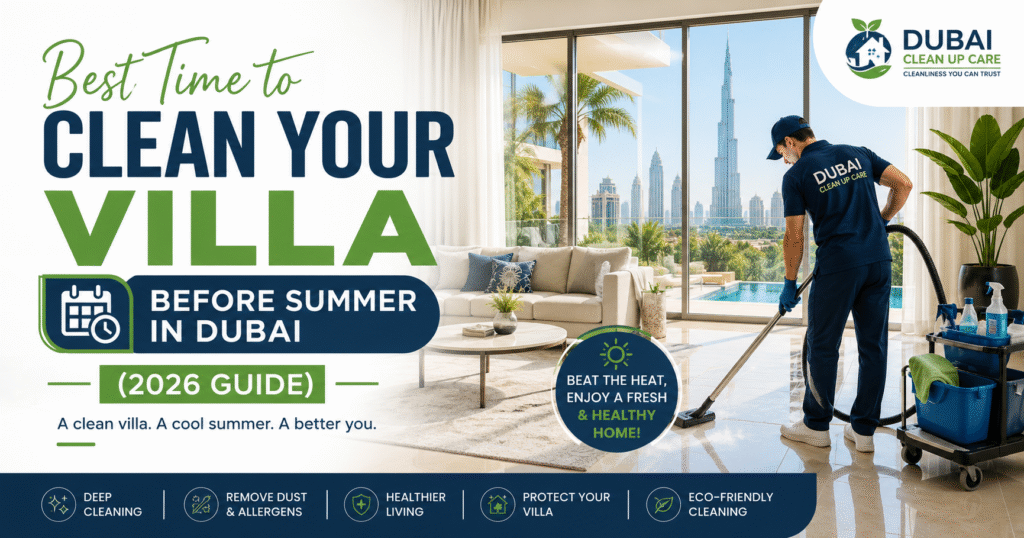 best time to clean villa before summer Dubai