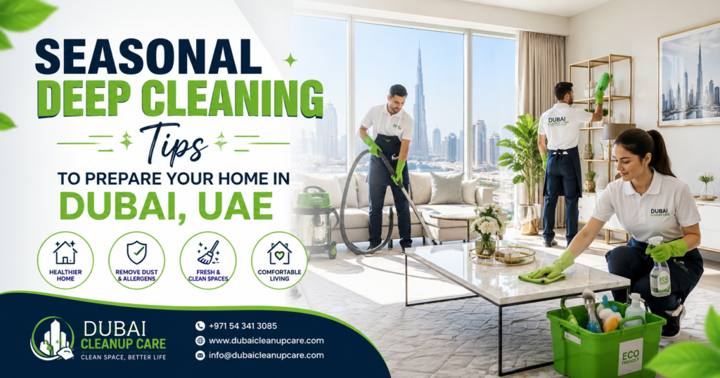 Seasonal Deep Cleaning Tips to Prepare Your Home in Dubai, UAE