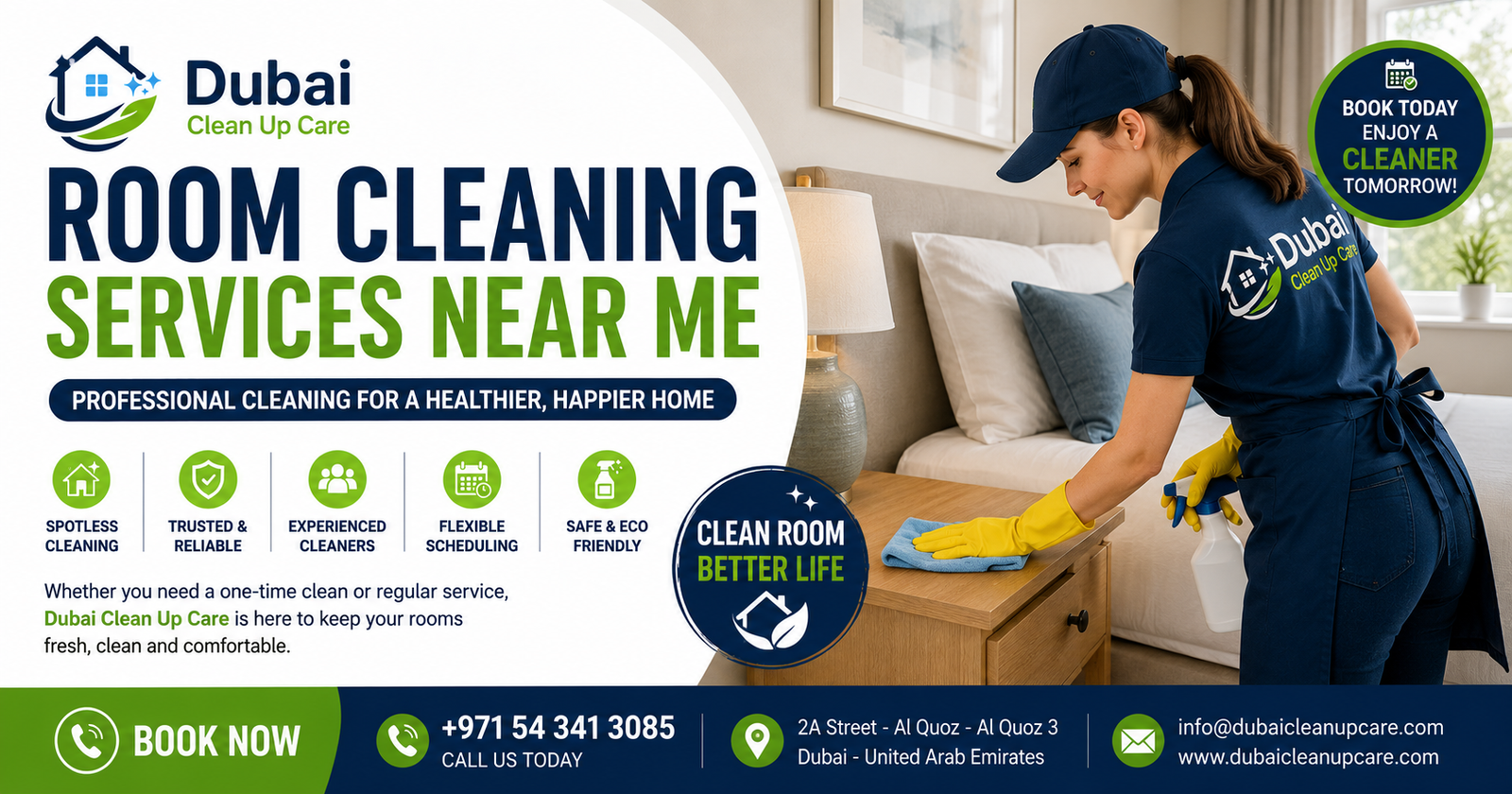 Room Cleaning Services Near Me | Book Today