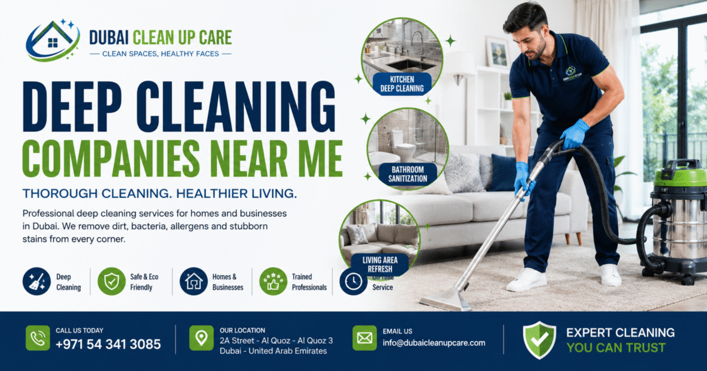 Deep Cleaning Companies Near Me | Trusted Cleaning Experts